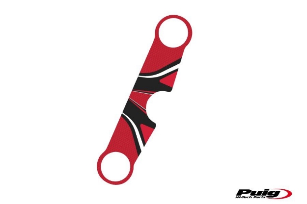 Afbeeldingen van Kroonplaatcover model Radikal voor Suzuki SV650S '99-'02-Rood