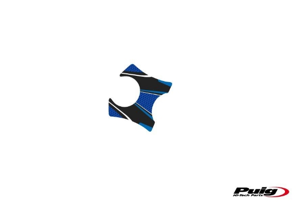 Afbeeldingen van Kroonplaatcover model Radikal voor Suzuki DL650/DL1000 V-Strom-Blauw