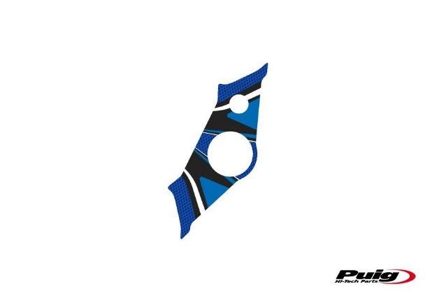 Afbeeldingen van Kroonplaatcover model Radikal voor Yamaha YZF-R6 '03-'04-Blauw