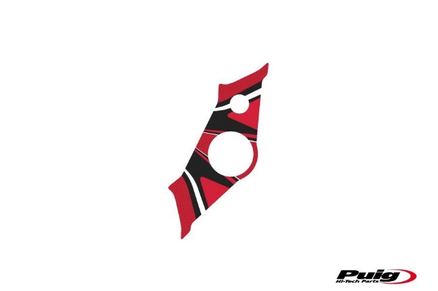 Afbeeldingen van Kroonplaatcover model Radikal voor Yamaha YZF-R6 '03-'04-Rood