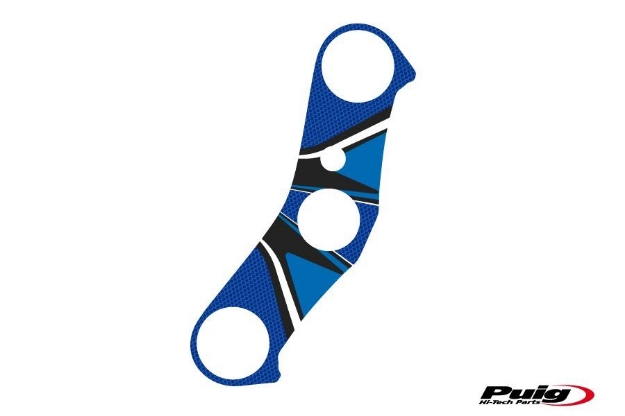 Afbeeldingen van Kroonplaatcover model Radikal voor Yamaha YZF-R1 '07-'08-Blauw