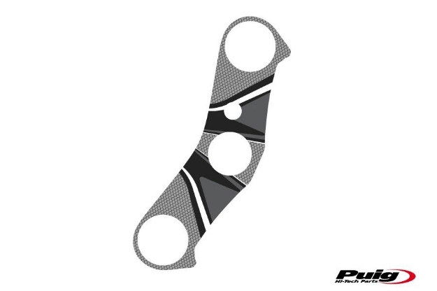 Afbeeldingen van Kroonplaatcover model Radikal voor Yamaha YZF-R1 '07-'08-Grijs