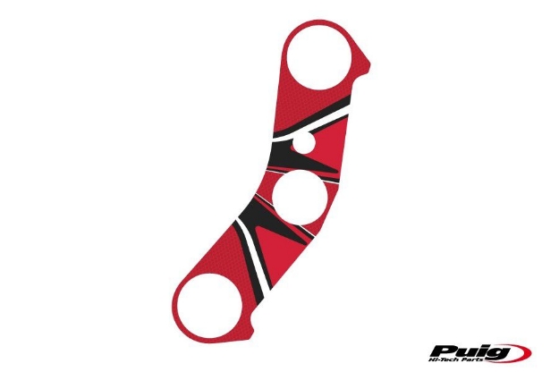 Afbeeldingen van Kroonplaatcover model Radikal voor Yamaha YZF-R6 '06-'16-Rood