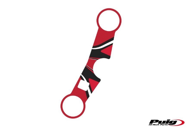 Afbeeldingen van Kroonplaatcover model Radikal voor Suzuki SV1000S '03-'05-Rood