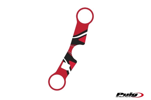 Afbeeldingen van Kroonplaatcover model Radikal voor Suzuki SV650S '03-'08-Rood
