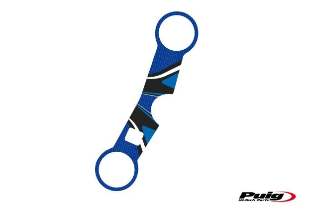Afbeeldingen van Kroonplaatcover model Radikal voor Suzuki GSX-R1000 '01-'02-Blauw