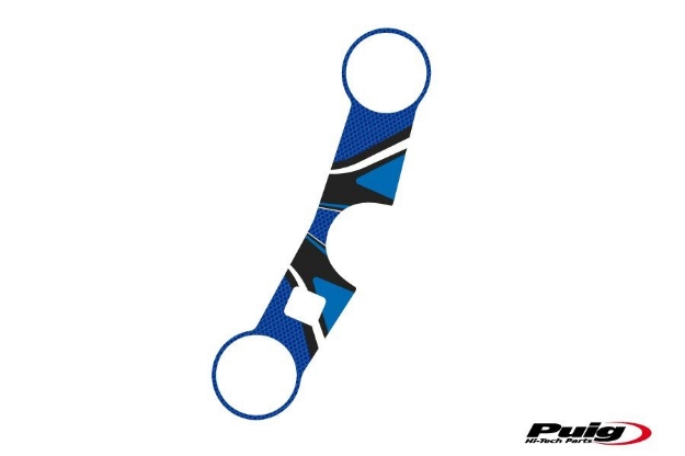 Afbeeldingen van Kroonplaatcover model Radikal voor Suzuki GSX-R1000 '03-'04-Blauw