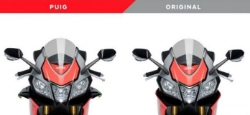 Afbeeldingen van Side Spoiler Downforce rood van Puig voor de Aprilia RSV4 RR / RF '15-20