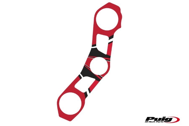 Afbeeldingen van Kroonplaatcover model Radikal voor Kawasaki ZX-10R '11-'15-Rood