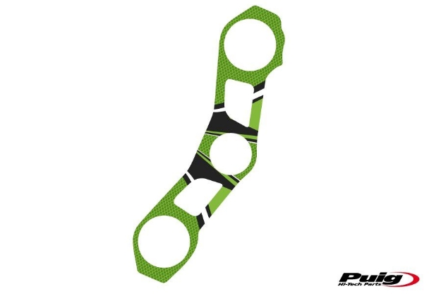 Afbeeldingen van Kroonplaatcover model Radikal voor Kawasaki ZX-10R '11-'15-Groen