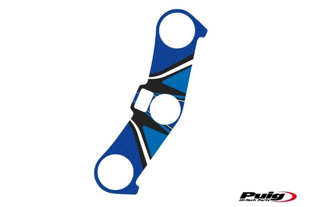 Afbeeldingen van Kroonplaatcover model Radikal voor Kawasaki ZX-6R '03-'04-Blauw