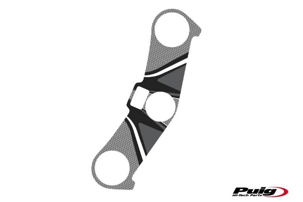 Afbeeldingen van Kroonplaatcover model Radikal voor Kawasaki ZX-6R '03-'04-Grijs