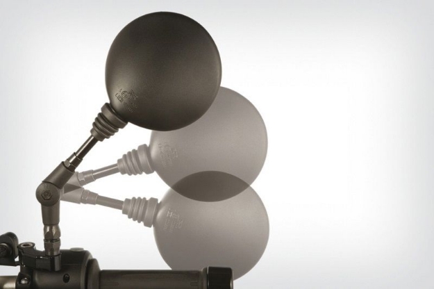 Afbeeldingen van ERGO sport foulding mirror round diverse BMW modellen - black Wunderlich