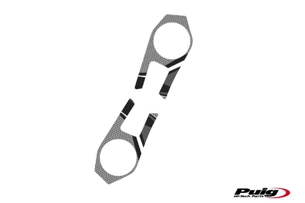 Afbeeldingen van Kroonplaatcover model Radikal voor Kawasaki ZX-6R '09-'16-Grijs