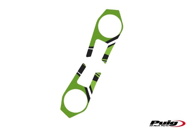 Afbeeldingen van Kroonplaatcover model Radikal voor Kawasaki ZX-6R '09-'16-Groen