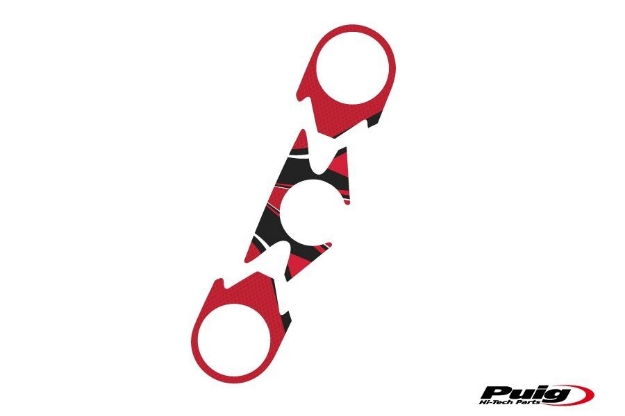 Afbeeldingen van Kroonplaatcover model Radikal voor Kawasaki ZX-6R '07-'08-Rood