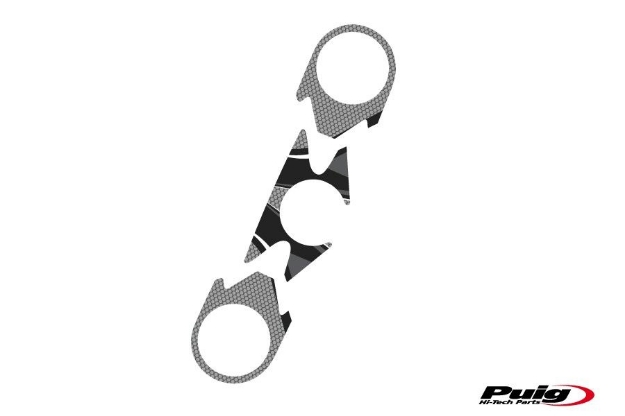 Afbeeldingen van Kroonplaatcover model Radikal voor Kawasaki ZX-6R '07-'08-Grijs
