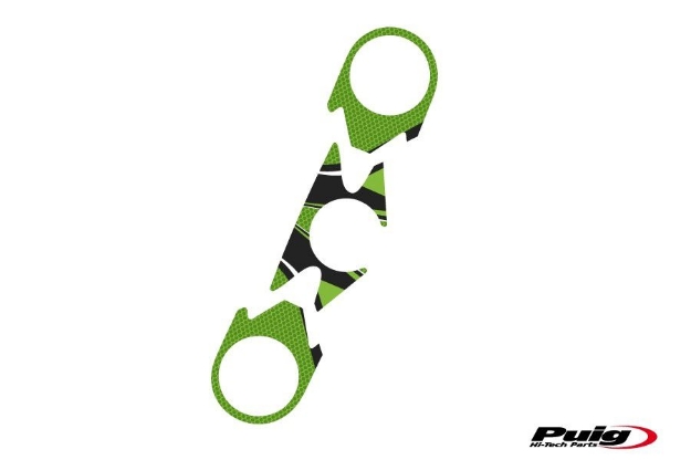 Afbeeldingen van Kroonplaatcover model Radikal voor Kawasaki ZX-6R '07-'08-Groen