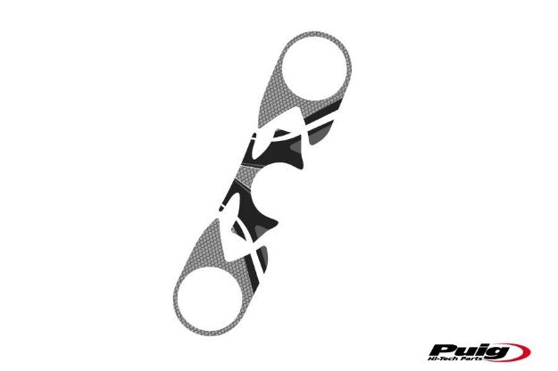 Afbeeldingen van Kroonplaatcover model Radikal voor Kawasaki ZX-6R '05-'06-Grijs