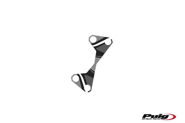 Afbeeldingen van Kroonplaatcover model Radikal voor diverse Kawasaki modellen-Grijs
