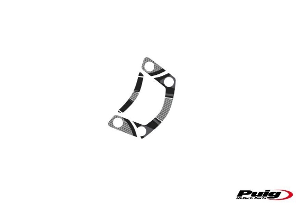 Afbeeldingen van Kroonplaatcover model Radikal voor Kawasaki ER-6F/N '09-'11-Grijs