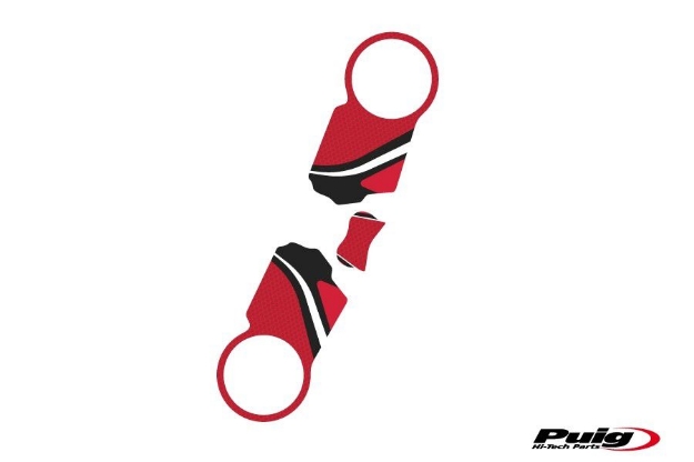 Afbeeldingen van Kroonplaatcover model Radikal voor Honda CBR1000RR '04-'07-Rood