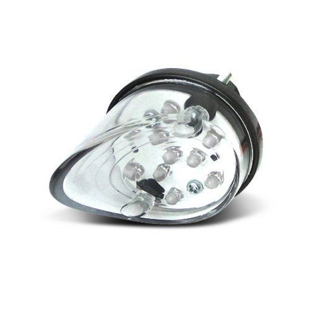 Afbeeldingen van Achterlicht LED wit met remlicht universeel