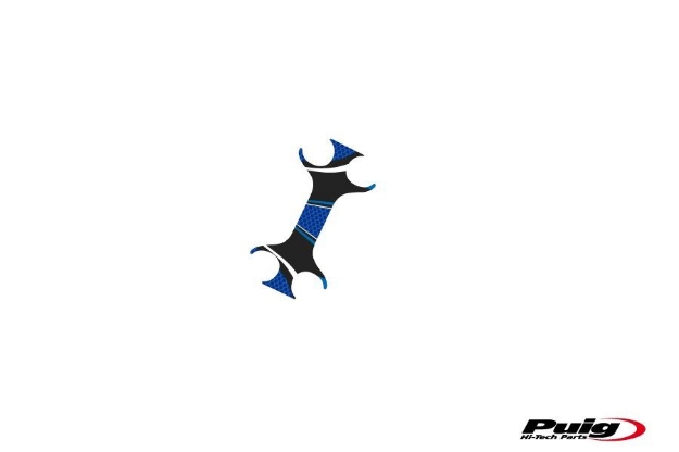 Afbeeldingen van Kroonplaatcover model Radikal voor Honda CB600F Hornet '03-'06-Blauw