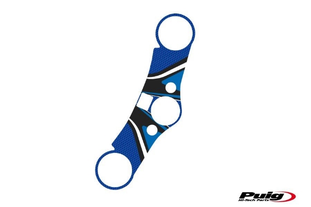Afbeeldingen van Kroonplaatcover model Radikal voor Honda CBR600RR '07--Blauw