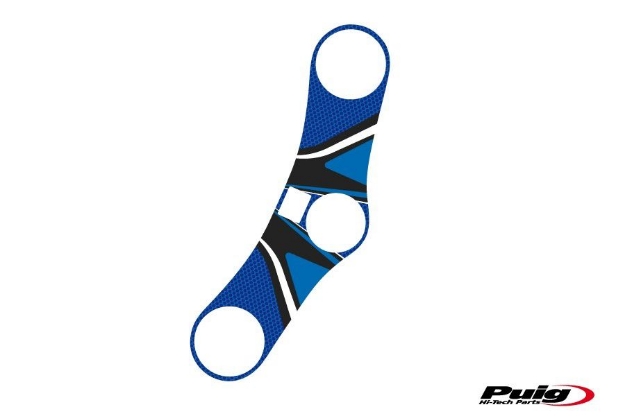 Afbeeldingen van Kroonplaatcover model Radikal voor Honda CBR600RR '05-'06-Blauw