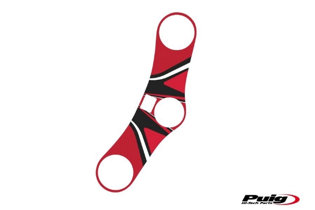 Afbeeldingen van Kroonplaatcover model Radikal voor Honda CBR600RR '05-'06-Rood