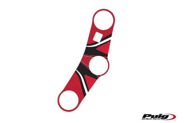 Afbeeldingen van Kroonplaatcover model Radikal voor Honda CBR600RR '03-'04-Rood