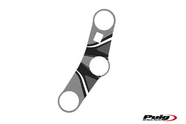 Afbeeldingen van Kroonplaatcover model Radikal voor Honda CBR600RR '03-'04-Grijs