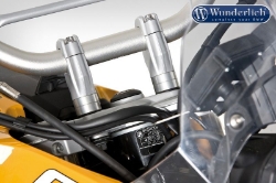 Afbeeldingen van Handlebar riser ERGO 20mm diverse BMW modellen - silver Wunderlich