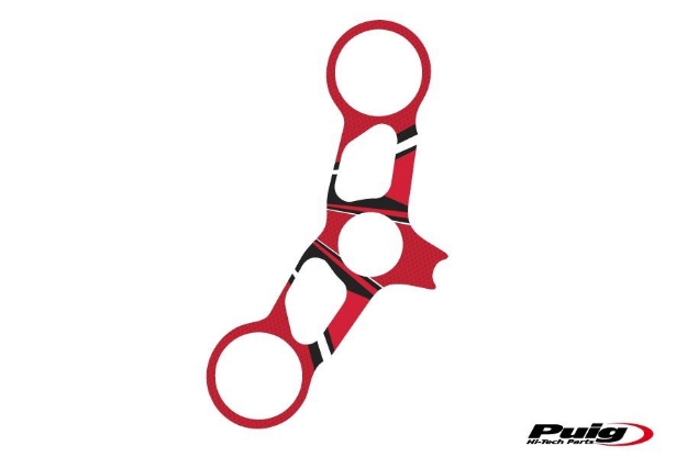 Afbeeldingen van Kroonplaatcover model Radikal voor diverse Ducati modellen-Rood