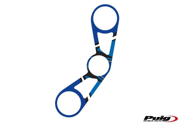 Afbeeldingen van Kroonplaatcover model Radikal voor BMW S1000RR '09-'14-Blauw