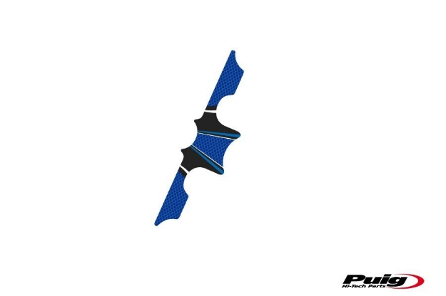 Afbeeldingen van Kroonplaatcover model Radikal voor BMW R1100GS/ R1150GS-Blauw