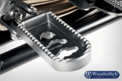 Afbeeldingen van Lower footrests ERGO Comfort BMW R1200GS/Adventure - silver Wunderlich