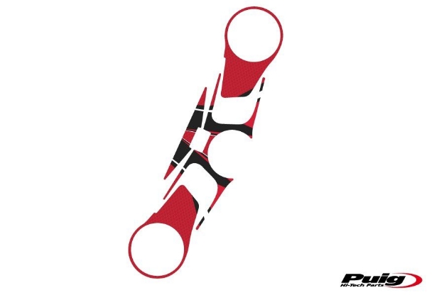 Afbeeldingen van Kroonplaatcover model Radikal voor Aprilia RSV4 / Factory-Rood