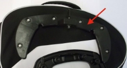 Afbeeldingen van C-bow plastic adapter (per stuk) Hepco&Becker ZONDER sleutel + cilinder