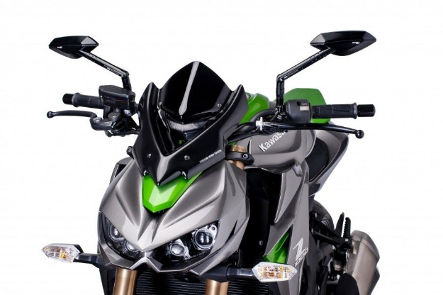 Afbeeldingen van Vervangingsruit naked Bike Sport Puig Kawasaki Z1000 '14-'18-zwart