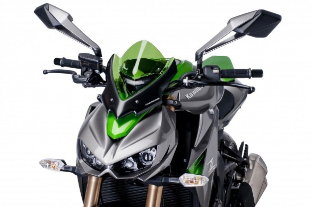 Afbeeldingen van Vervangingsruit naked Bike Sport Puig Kawasaki Z1000 '14-'18-groen