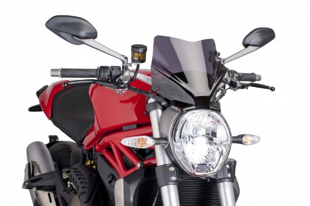 Afbeeldingen van Vervangingsruit Naked Bike Puig Ducati Monster 821/1200 '14--donker getint