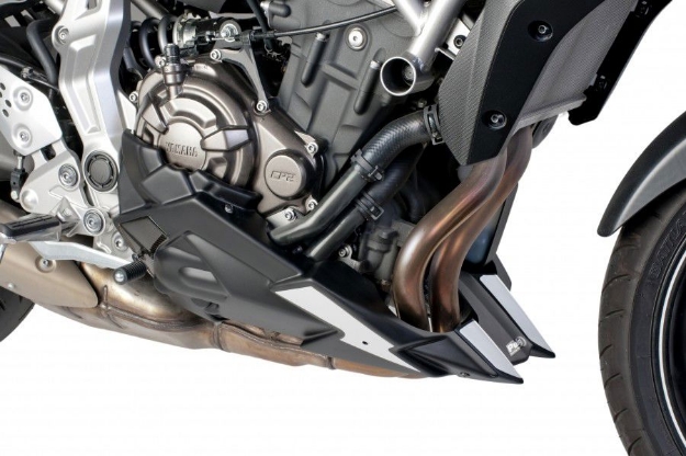 Afbeeldingen van Motorspoiler Puig mat zwart Yamaha MT-07 / MT-07 Tracer