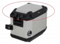 Afbeeldingen van Deksel zilver voor Xplorer 40ltr zijkoffer Hepco&Becker