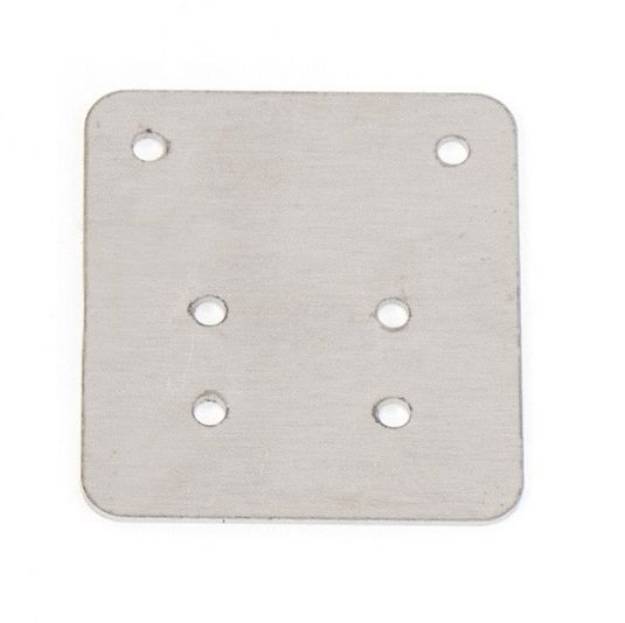 Afbeeldingen van Slot plaat zilver voor buitenkant Gobi zijkoffer Hepco&Becker