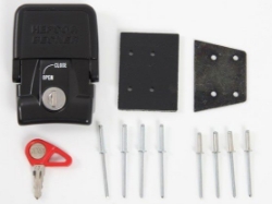 Afbeeldingen van Koffer aan rek slot zwart Hepco&Becker ZONDER cilinder/sleutel