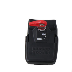 Afbeeldingen van Koffer aan rek slot zwart Hepco&Becker ZONDER cilinder/sleutel