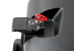 Afbeeldingen van Koffer aan rek slot zwart Hepco&Becker ZONDER cilinder/sleutel