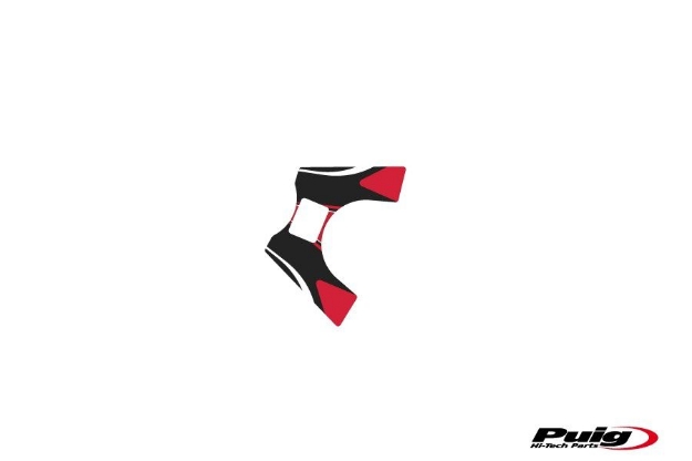 Afbeeldingen van Kroonplaatcover model Radikal voor Honda VFR800F '14--Rood